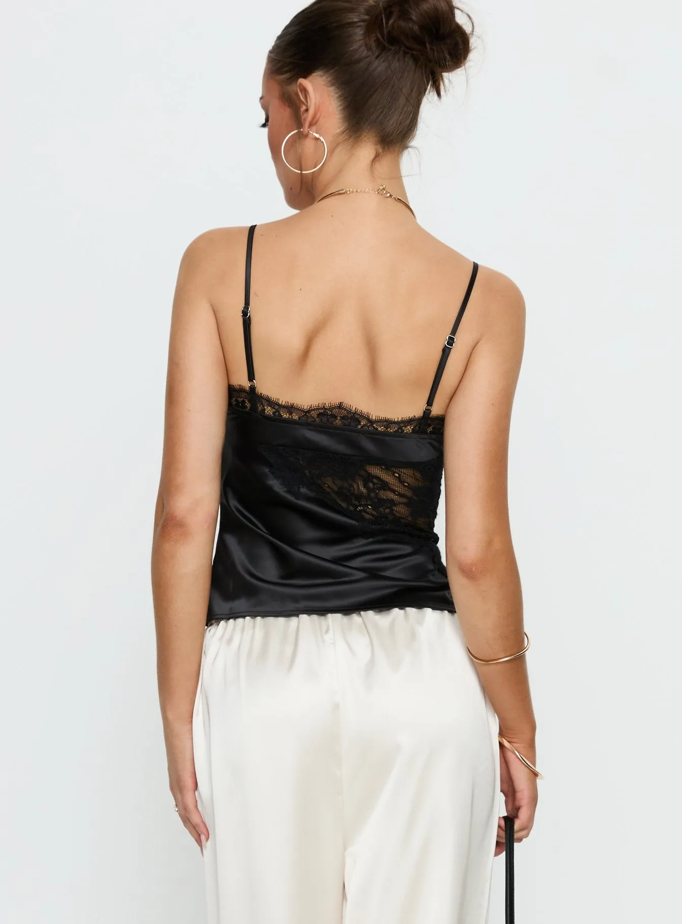 Annamari Lace Satin Cami Top Black sold by Princess Polly product image thumbnail 5