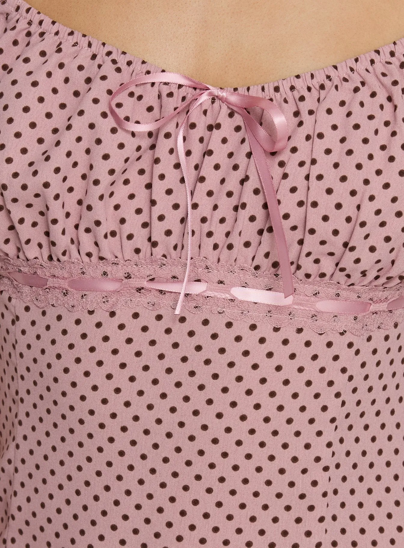 Garconne Top Pink Polka sold by Princess Polly product image thumbnail 5