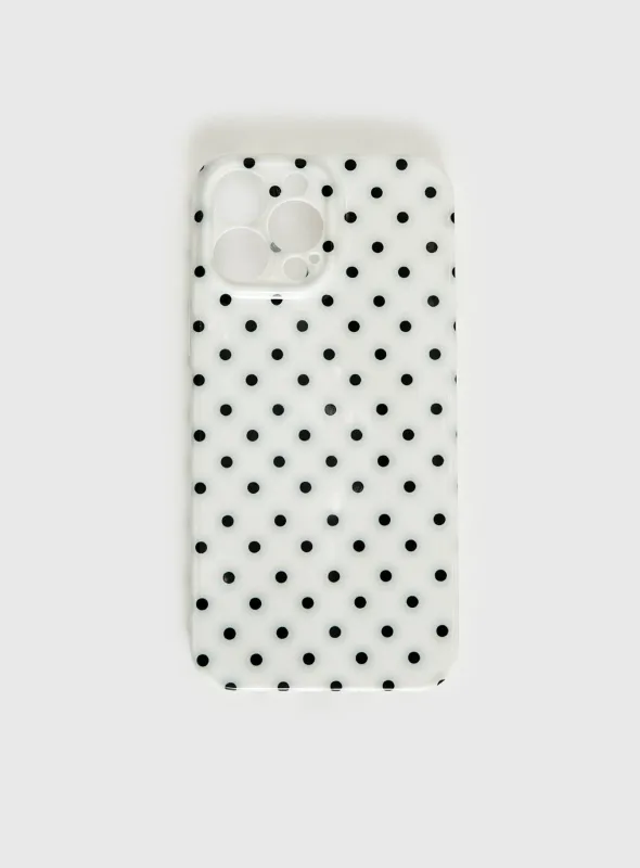 What You Wanted Iphone Case Cream Polka sold by Princess Polly