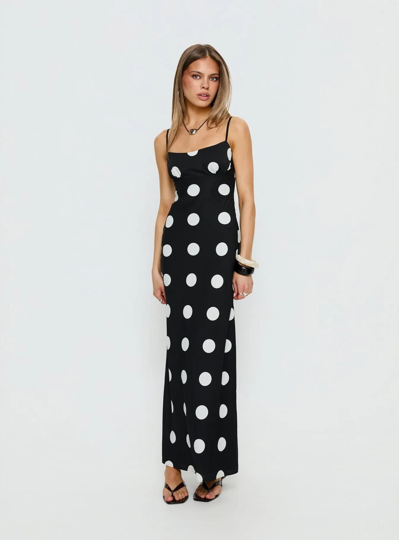 Avienna Maxi Dress Black Polka Dot sold by Princess Polly product image thumbnail 2