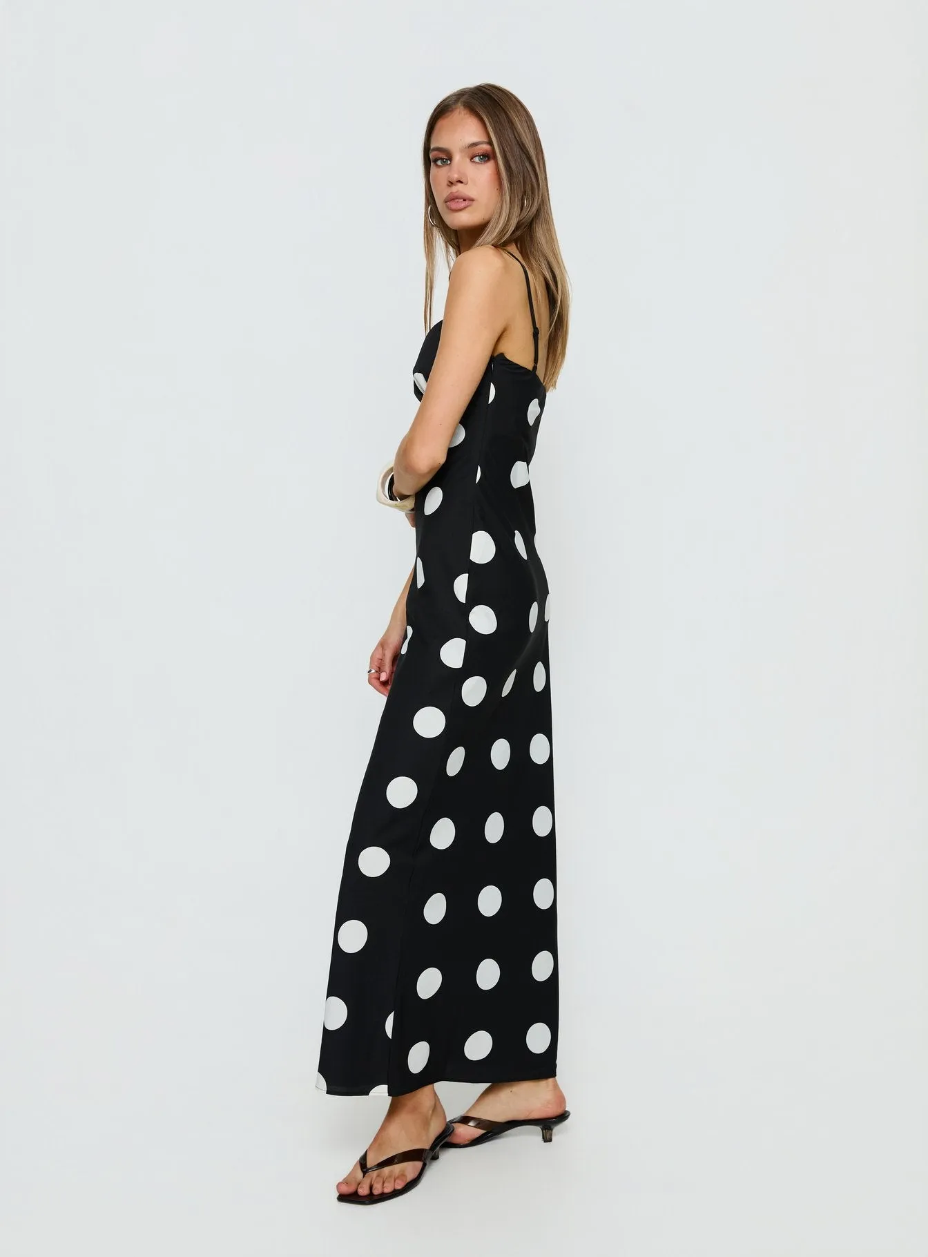 Avienna Maxi Dress Black Polka Dot sold by Princess Polly product image thumbnail 3