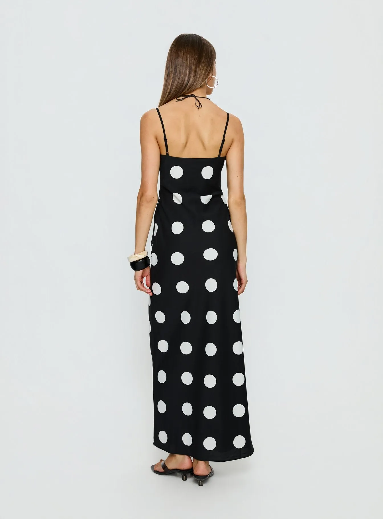 Avienna Maxi Dress Black Polka Dot sold by Princess Polly product image thumbnail 4