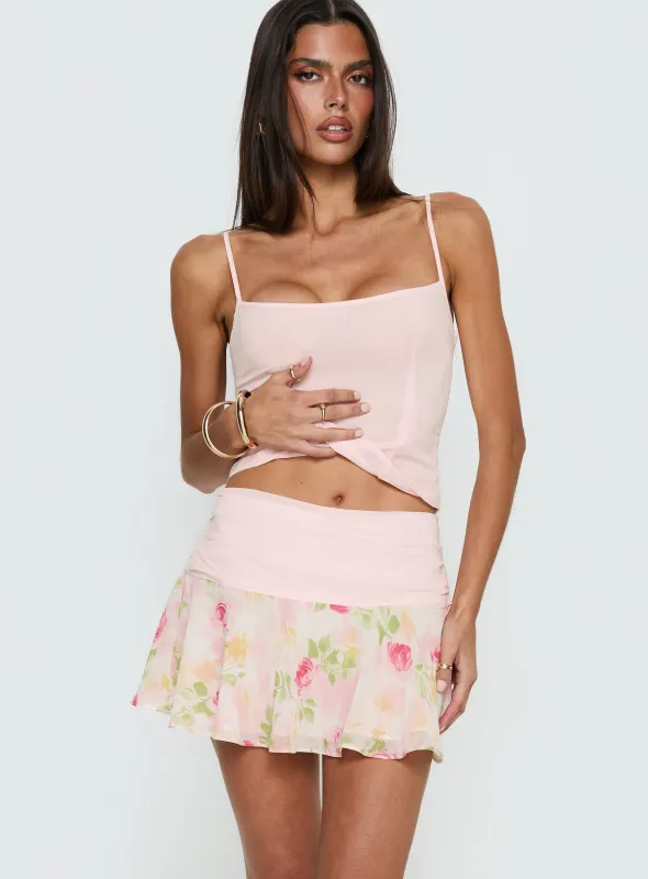 Saphine Mini Skirt Pink Multi sold by Princess Polly