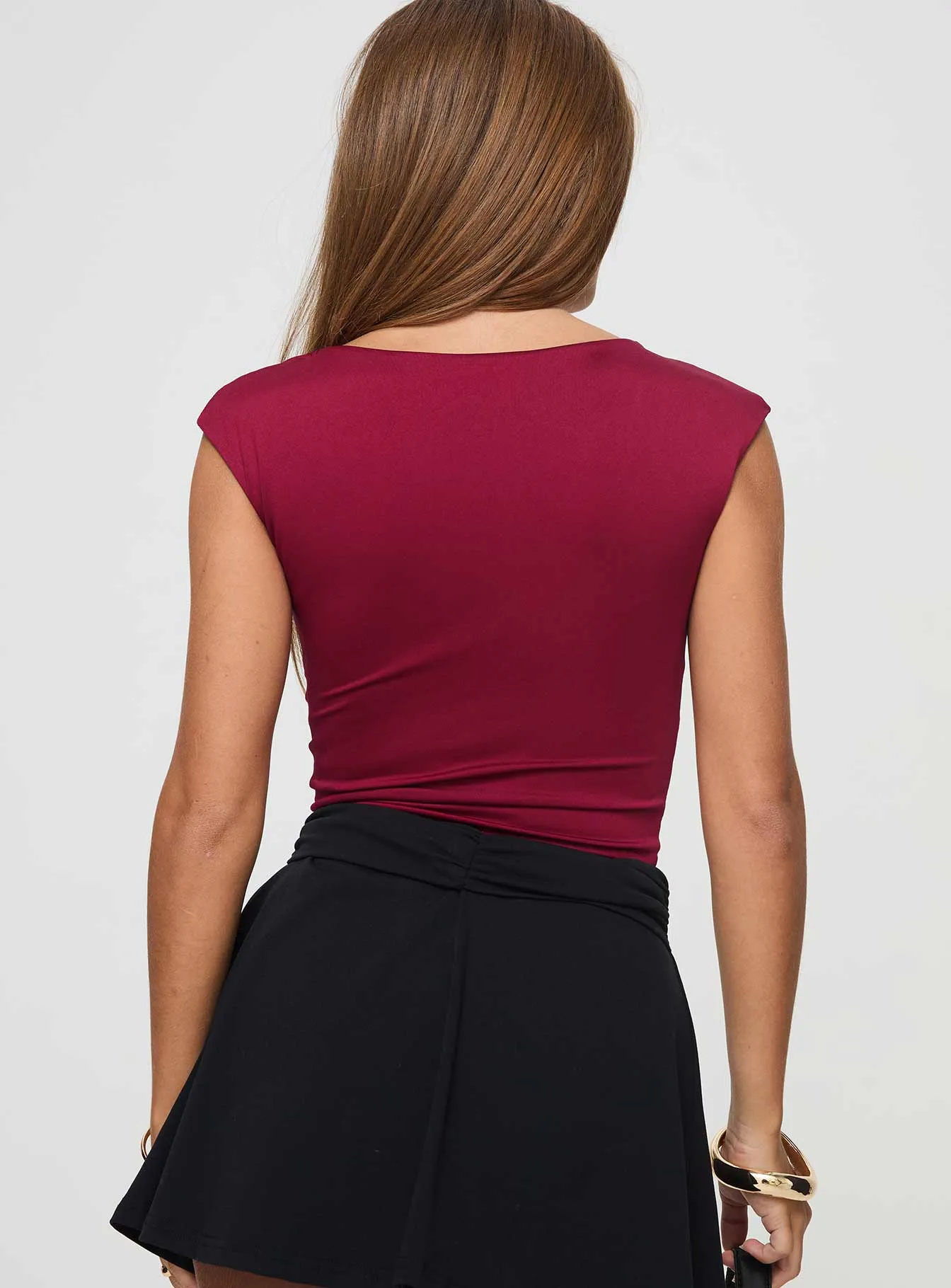 Bolden Top Burgundy sold by Princess Polly product image thumbnail 4