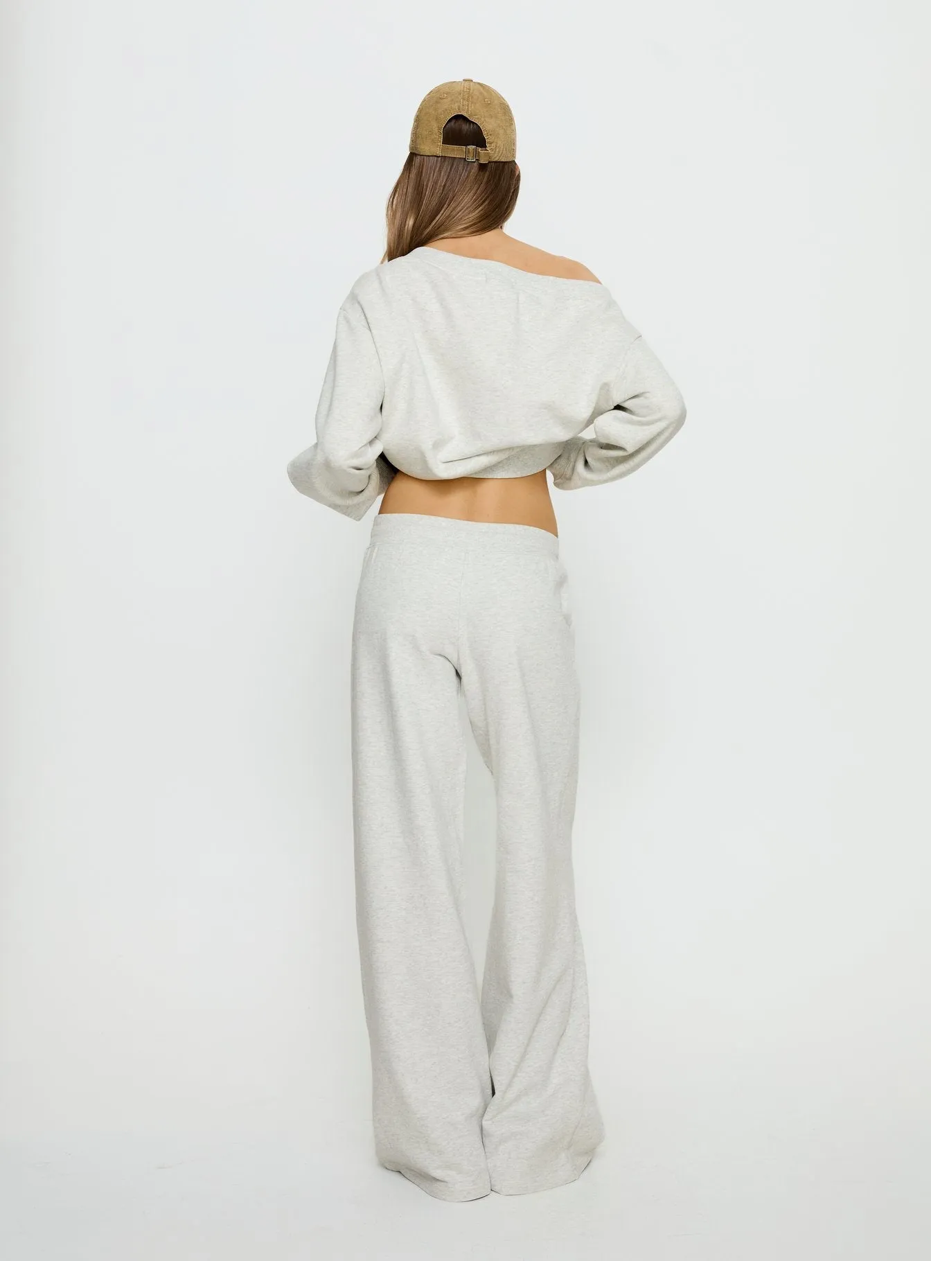 Dodie Wide Leg Pants Grey Marle sold by Princess Polly product image thumbnail 5