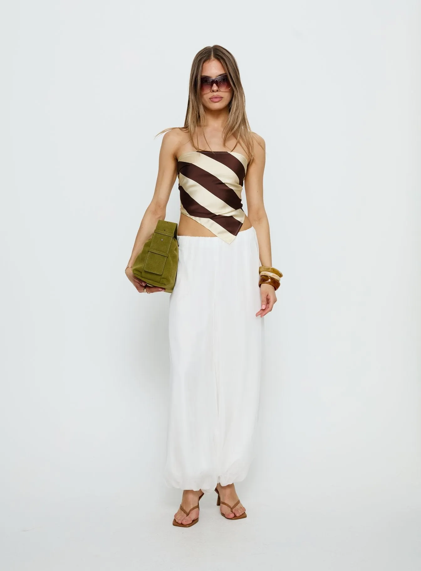 Mirosa Balloon Leg Pants White sold by Princess Polly product image thumbnail 3