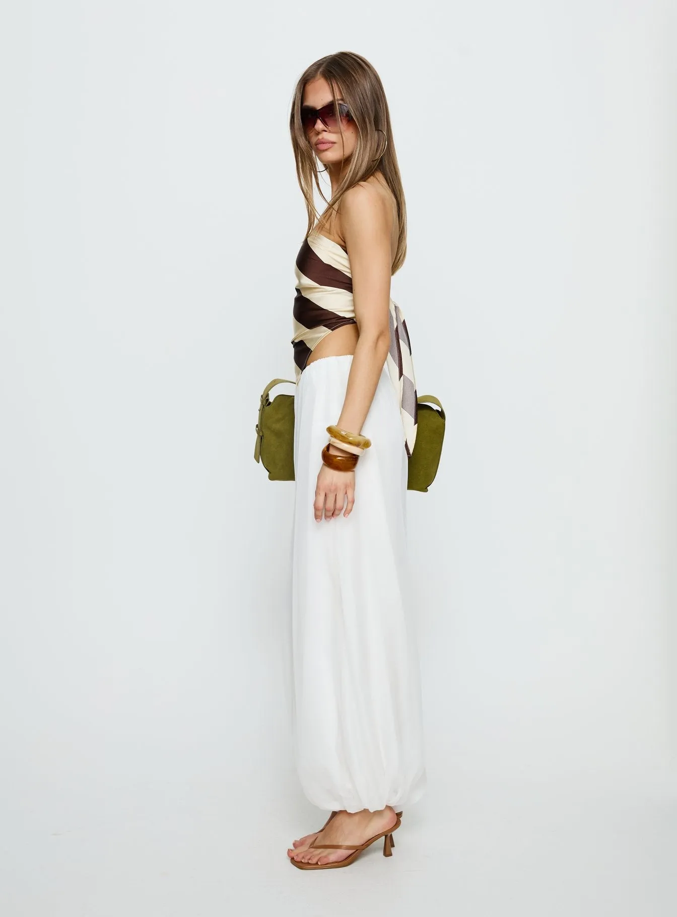 Mirosa Balloon Leg Pants White sold by Princess Polly product image thumbnail 4