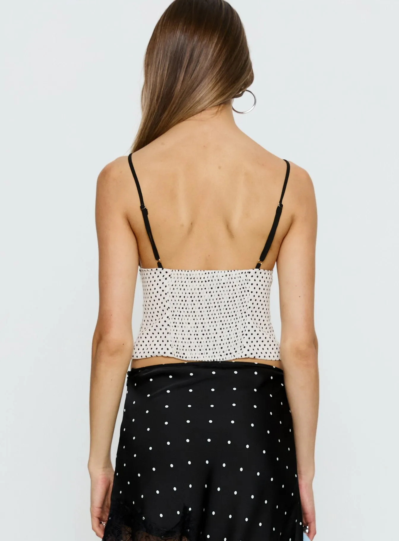 Audreana Cami Top White Polka sold by Princess Polly product image thumbnail 5