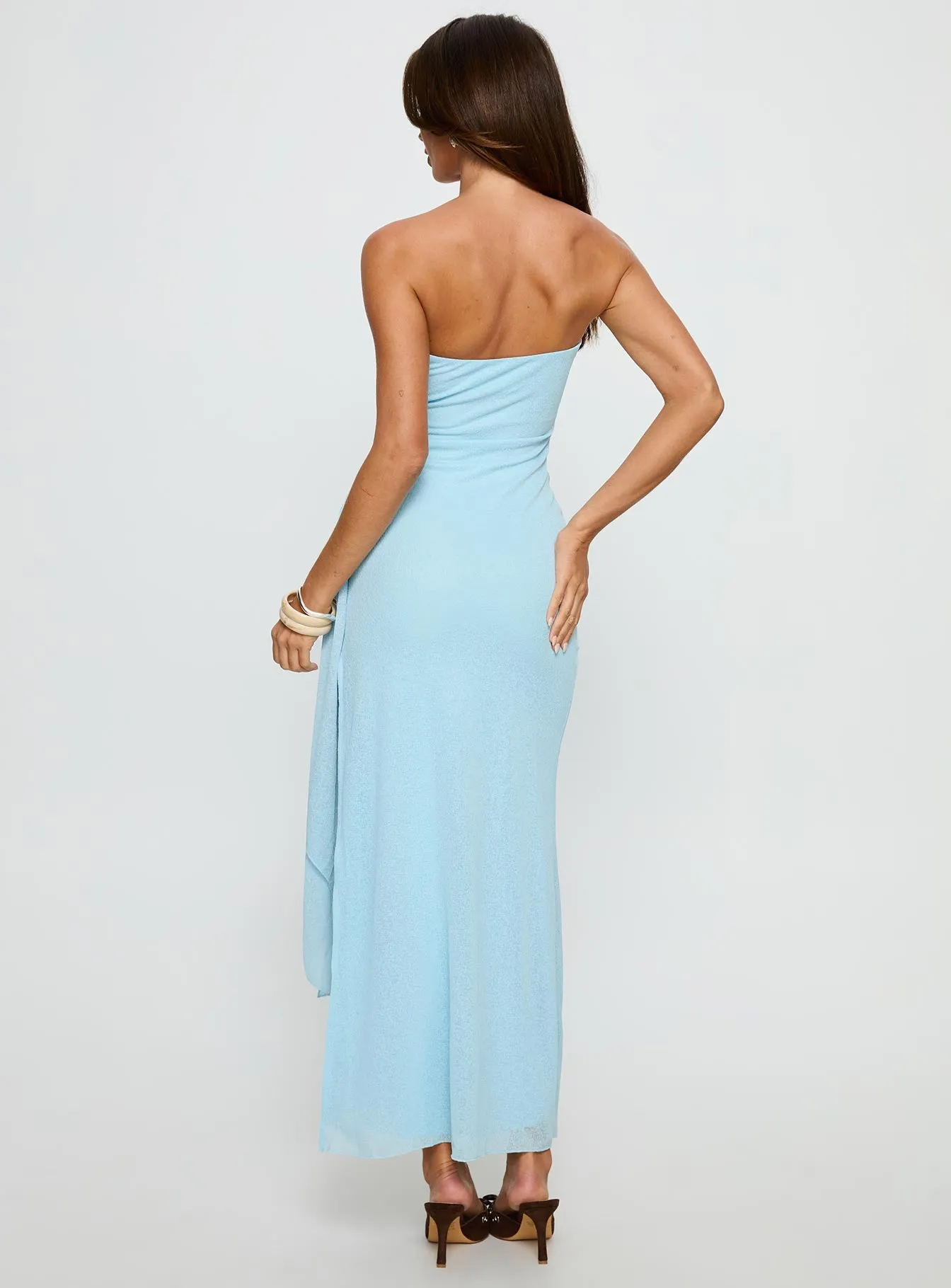 Analeah Strapless Maxi Dress Blue sold by Princess Polly product image thumbnail 5