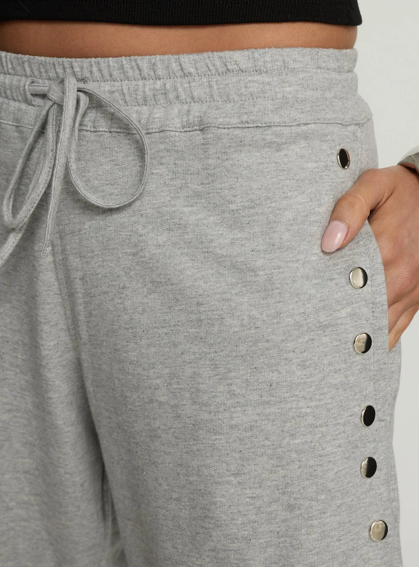Kether Longline Basketball Studs Short Grey Marle sold by Princess Polly product image thumbnail 5