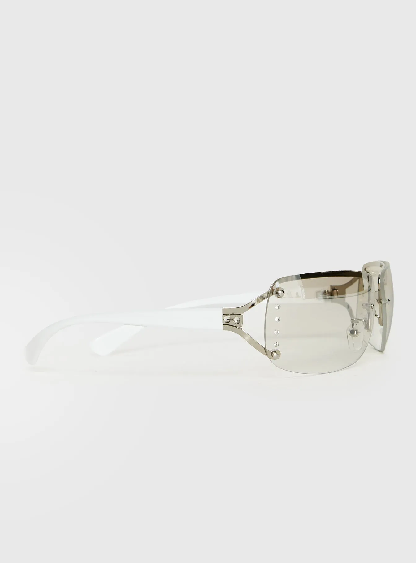 Astoria Sunglasses Silver sold by Princess Polly product image thumbnail 3