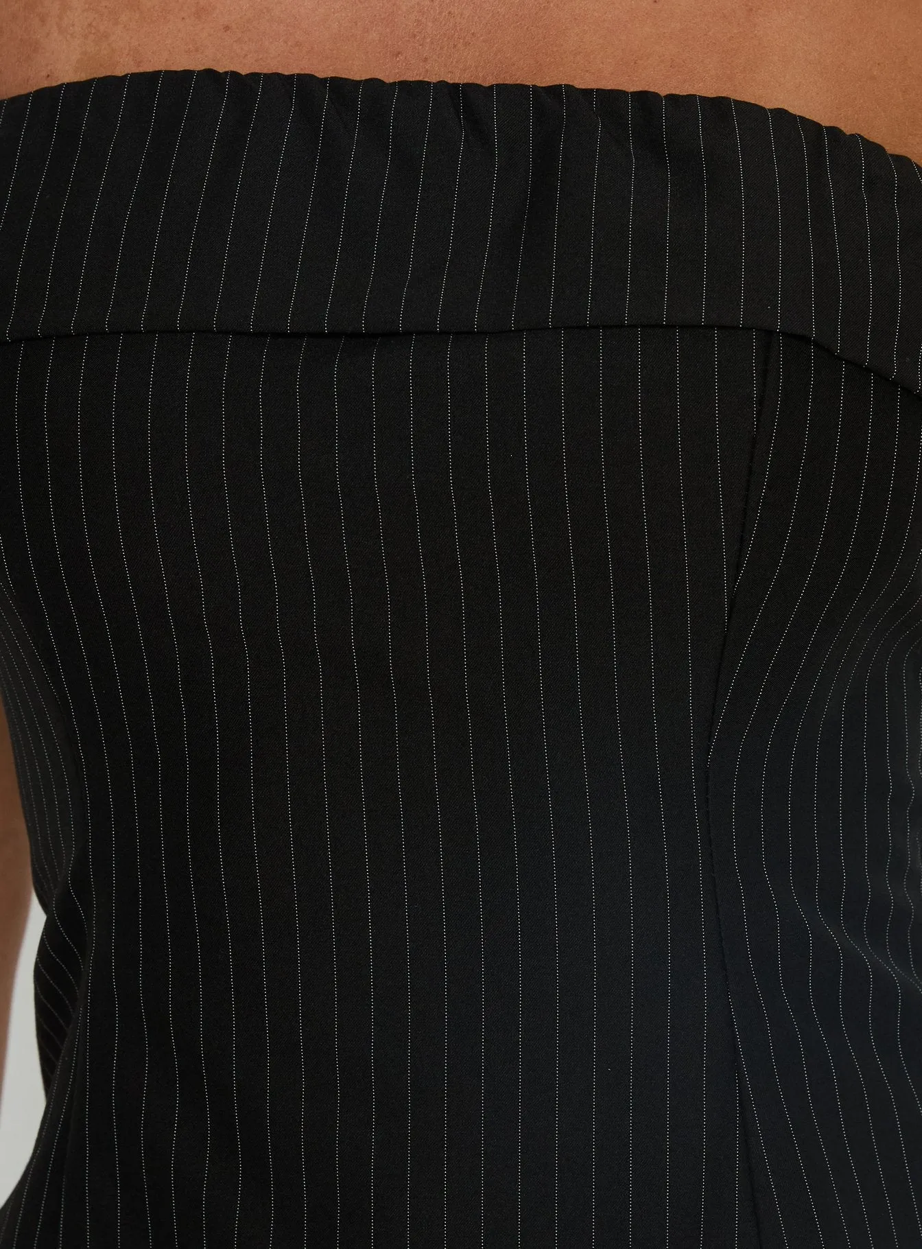 Isalyn Strapless Tailored Top Black Pinstripe sold by Princess Polly product image thumbnail 5
