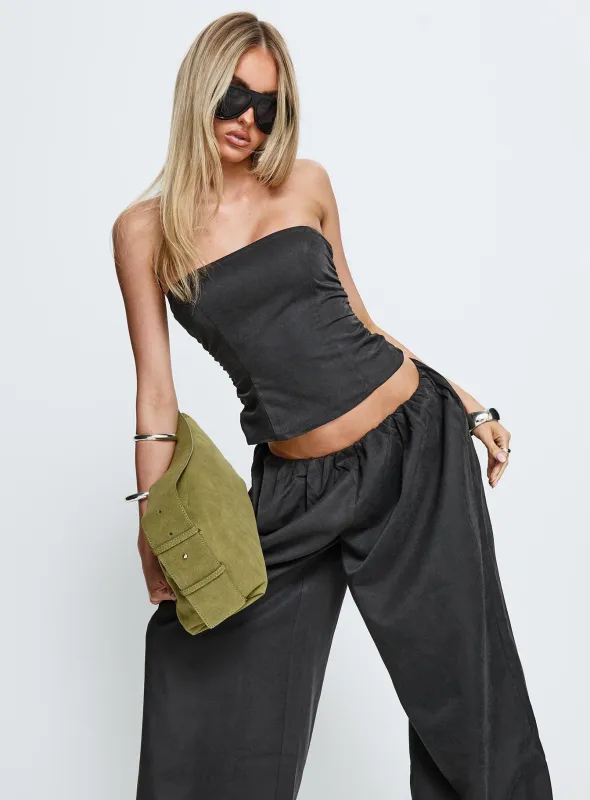 Odara Strapless Top Black sold by Princess Polly