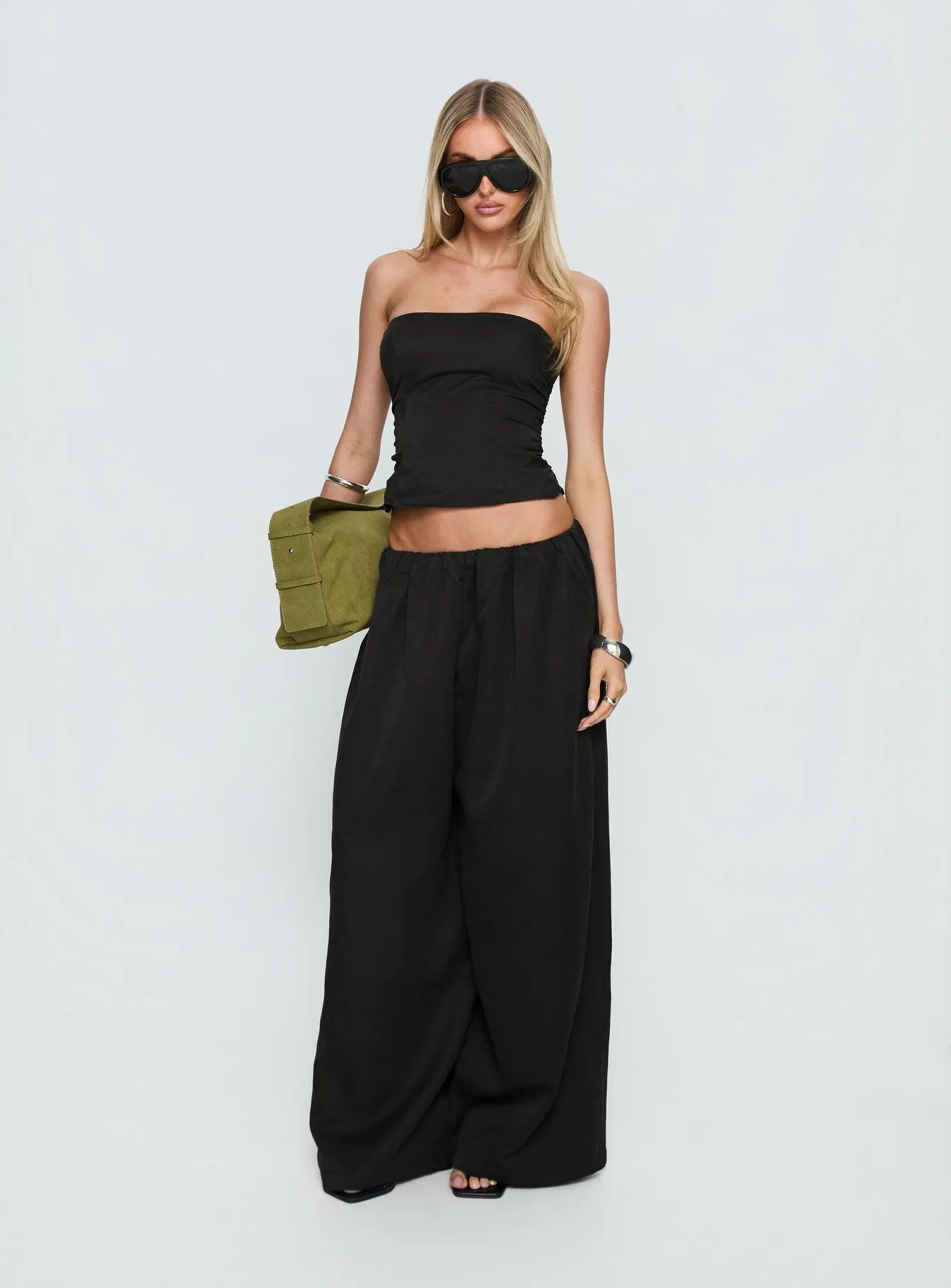 Odara Wide Leg Pants Black sold by Princess Polly product image thumbnail 3