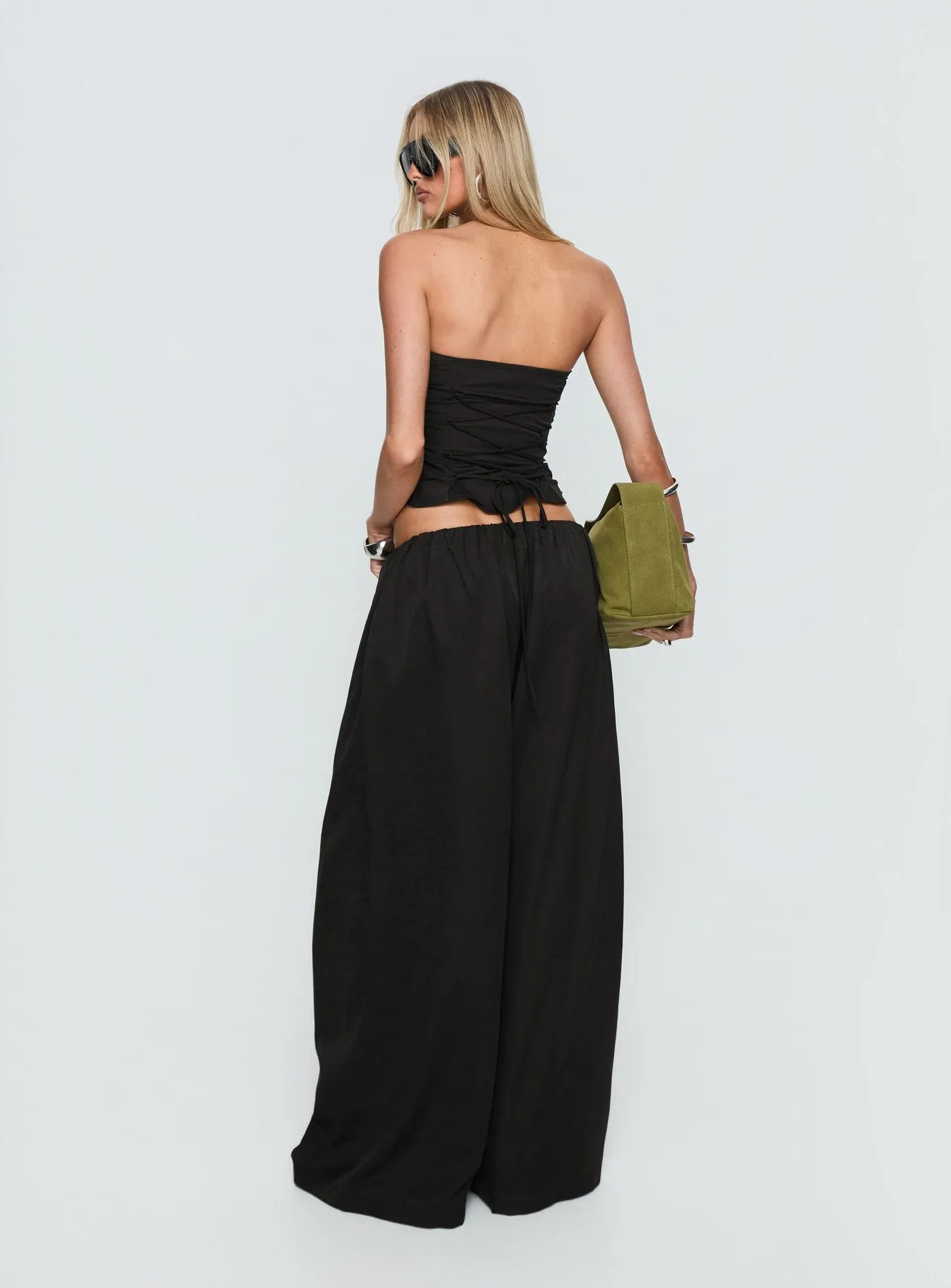 Odara Wide Leg Pants Black sold by Princess Polly product image thumbnail 5
