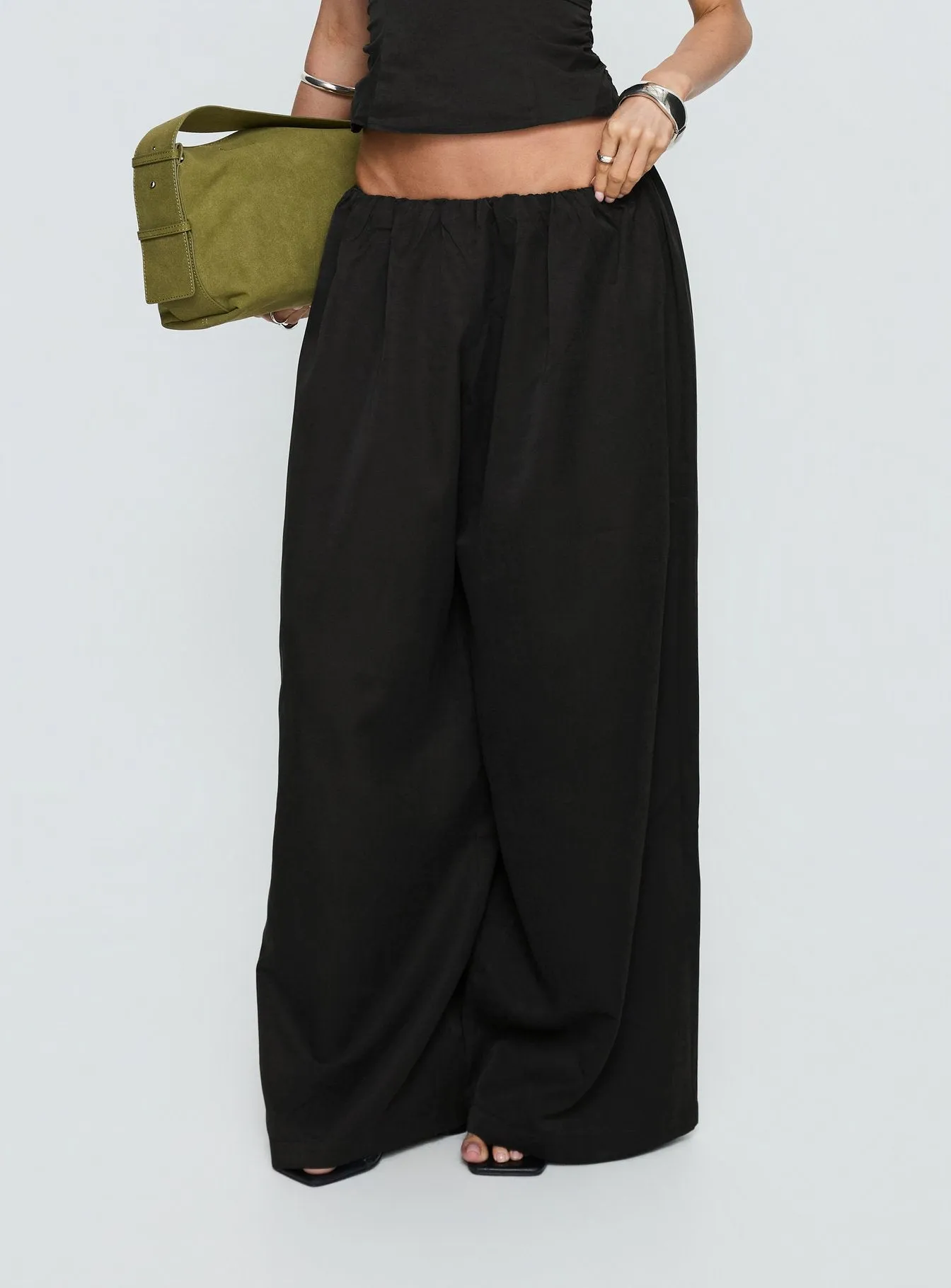 Odara Wide Leg Pants Black sold by Princess Polly product image thumbnail 2