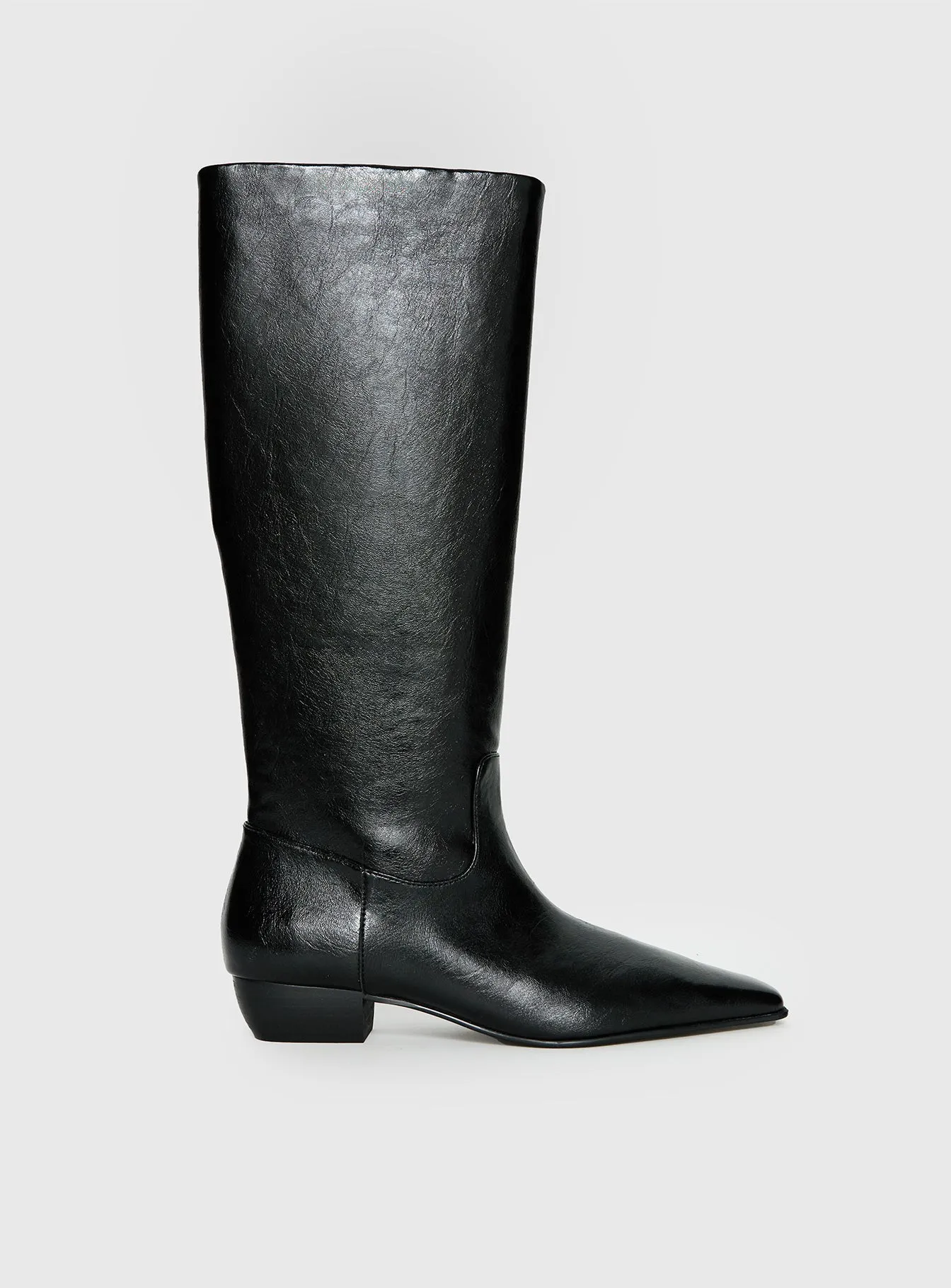 Dance For You Knee High Boots Black sold by Princess Polly