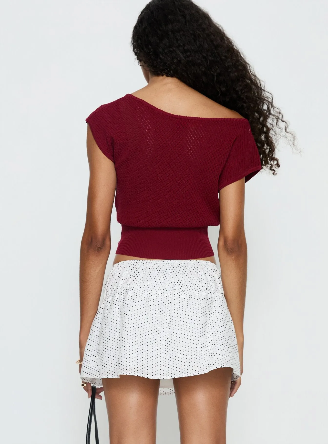 Nomi Mini Skirt White Polka Dot sold by Princess Polly product image thumbnail 5