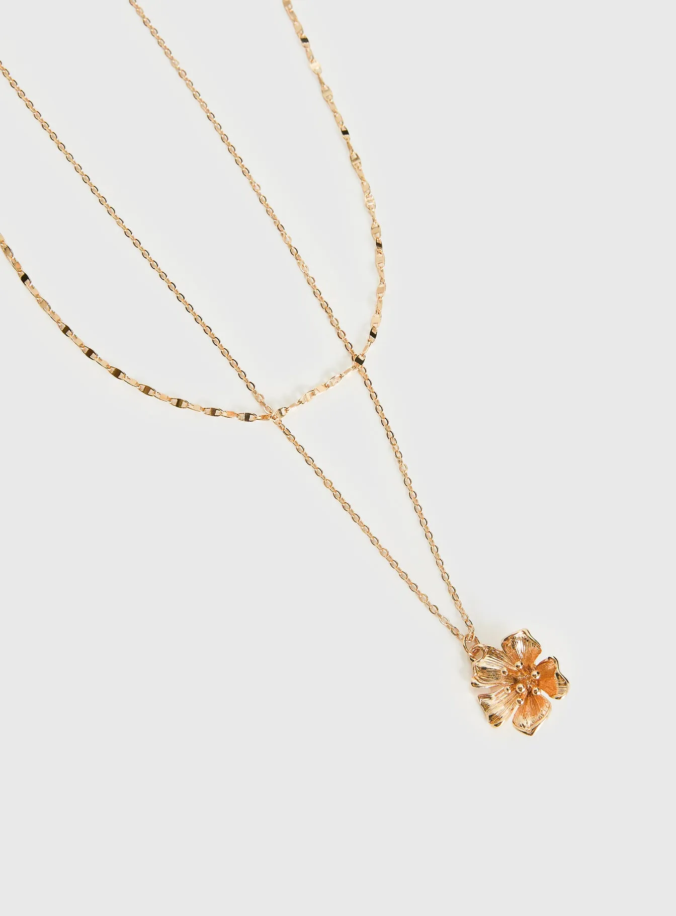 Osias Hibiscus Necklace Pack Gold sold by Princess Polly product image thumbnail 3