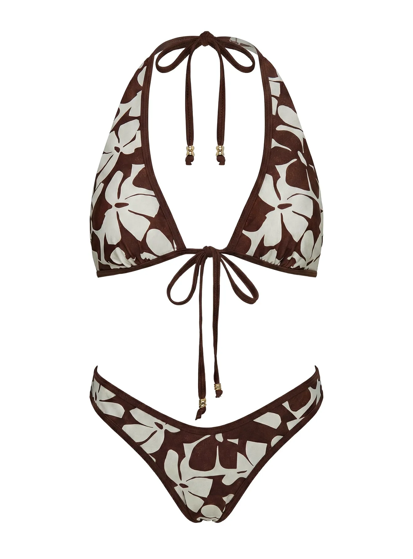 Honey Tide Bikini Bottoms Brown Floral sold by Princess Polly product image thumbnail 5
