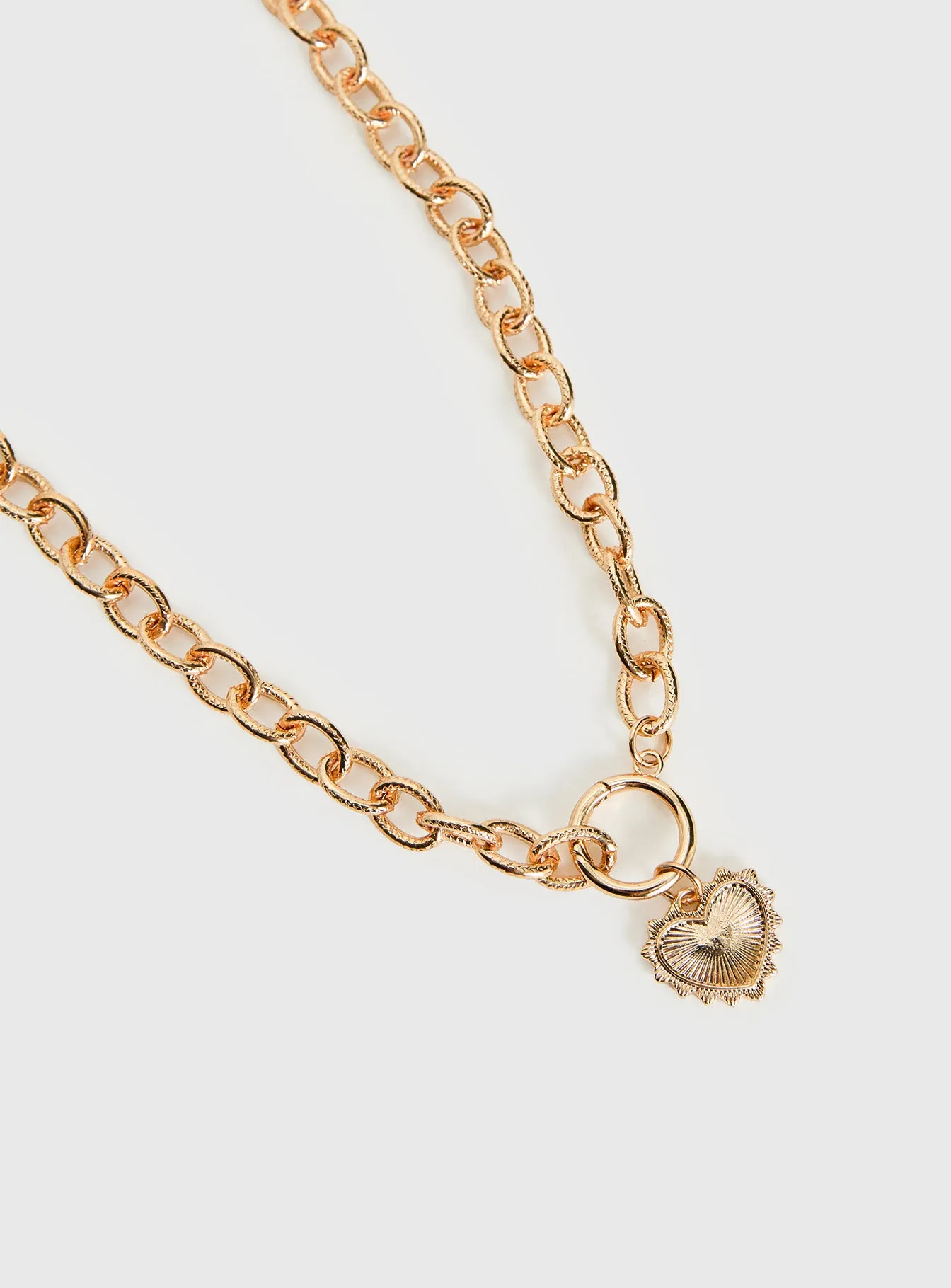 Darcee Heart Pendant Necklace Gold sold by Princess Polly product image thumbnail 3