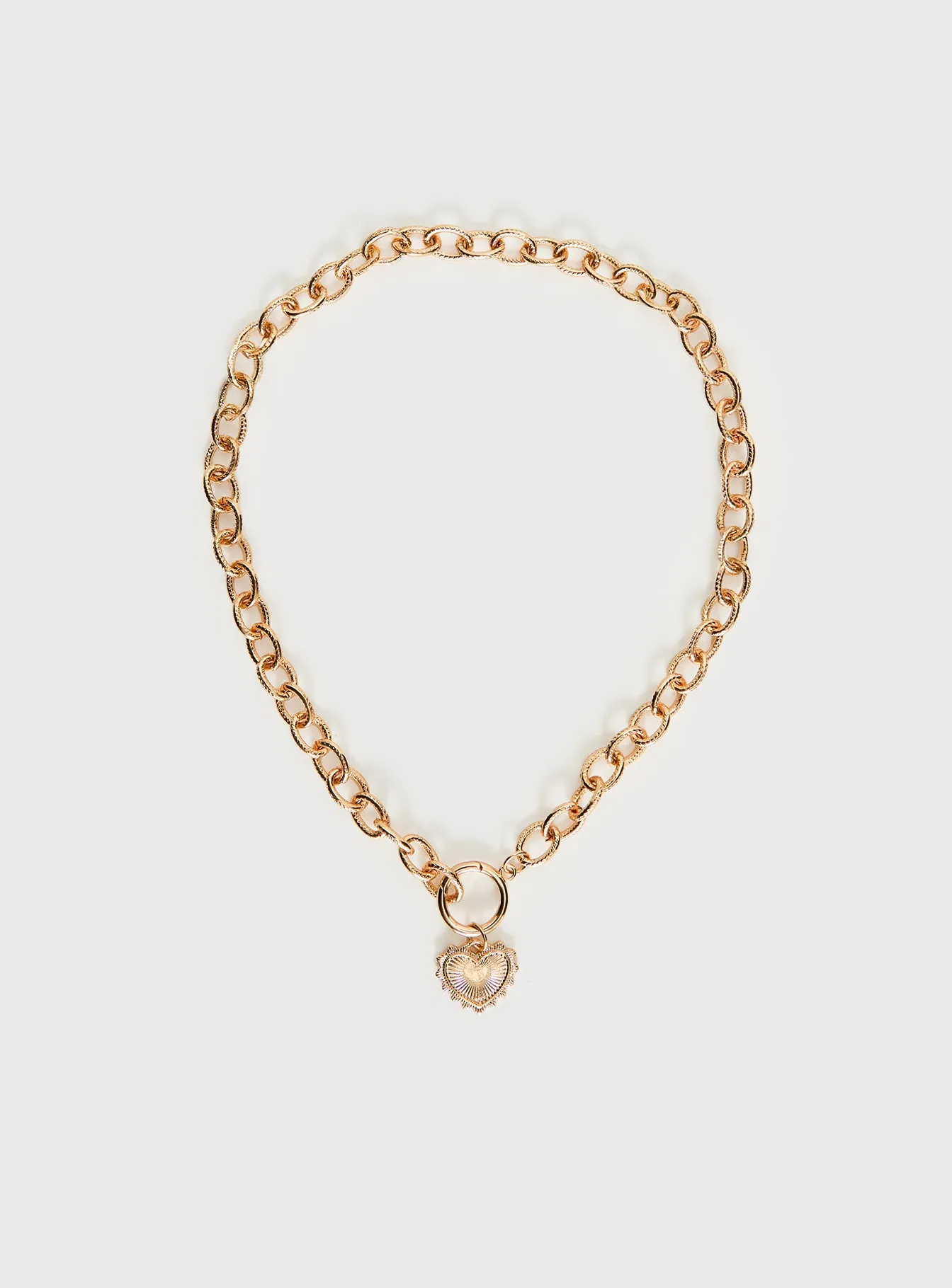 Darcee Heart Pendant Necklace Gold sold by Princess Polly product image thumbnail 2