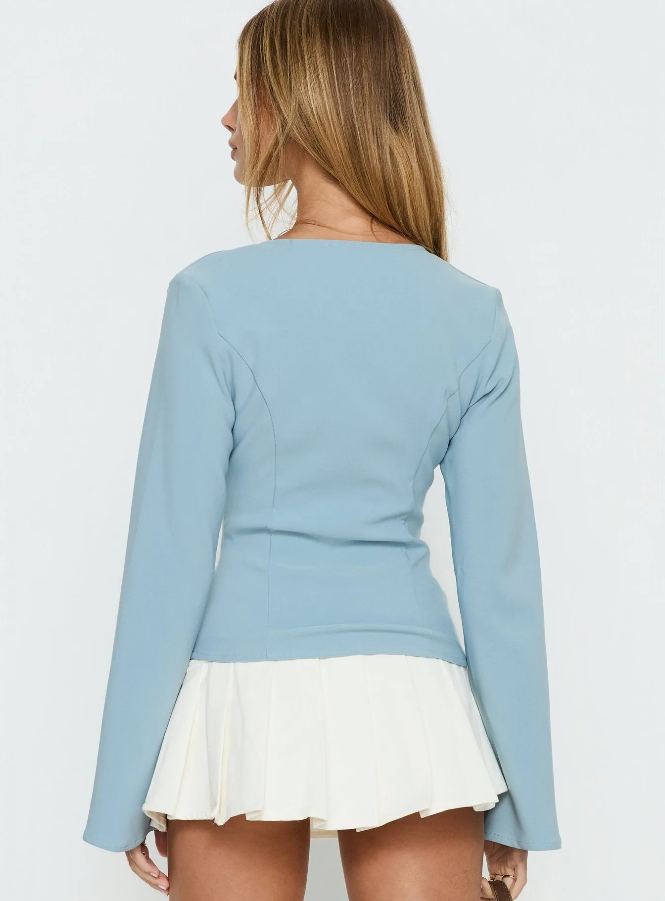 Serefina Long Sleeve Top Blue sold by Princess Polly product image thumbnail 5
