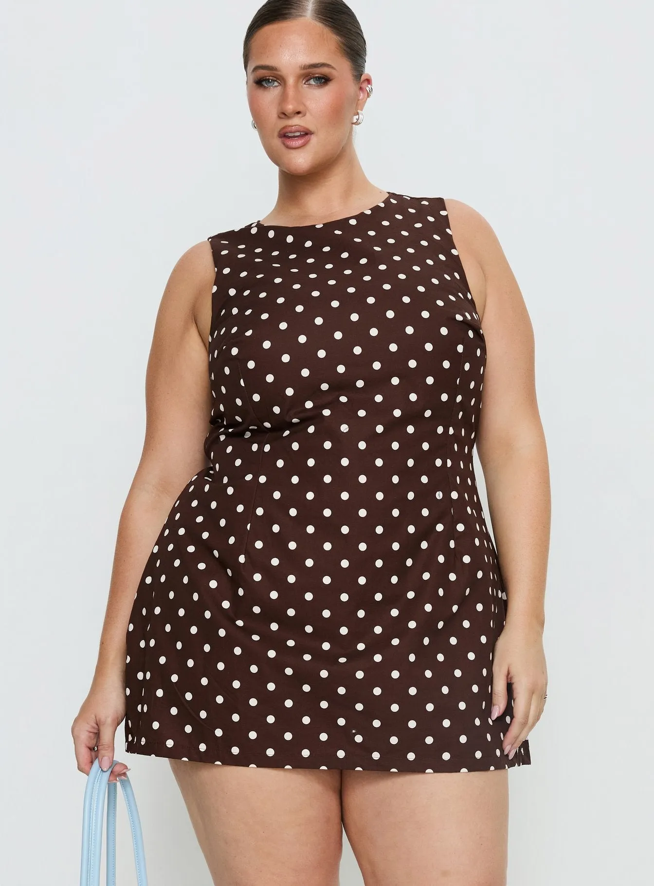 Yumiko Romper Brown Polka Curve sold by Princess Polly product image thumbnail 2