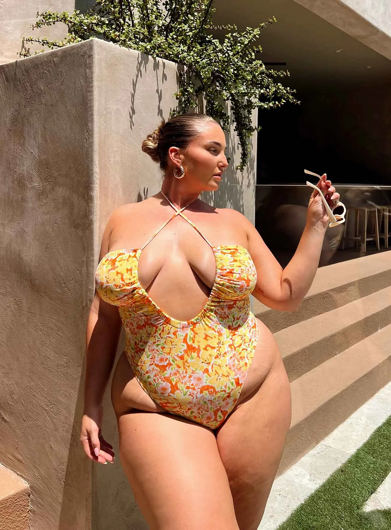 Fern One Piece Yellow Multi Curve sold by Princess Polly product image thumbnail 2