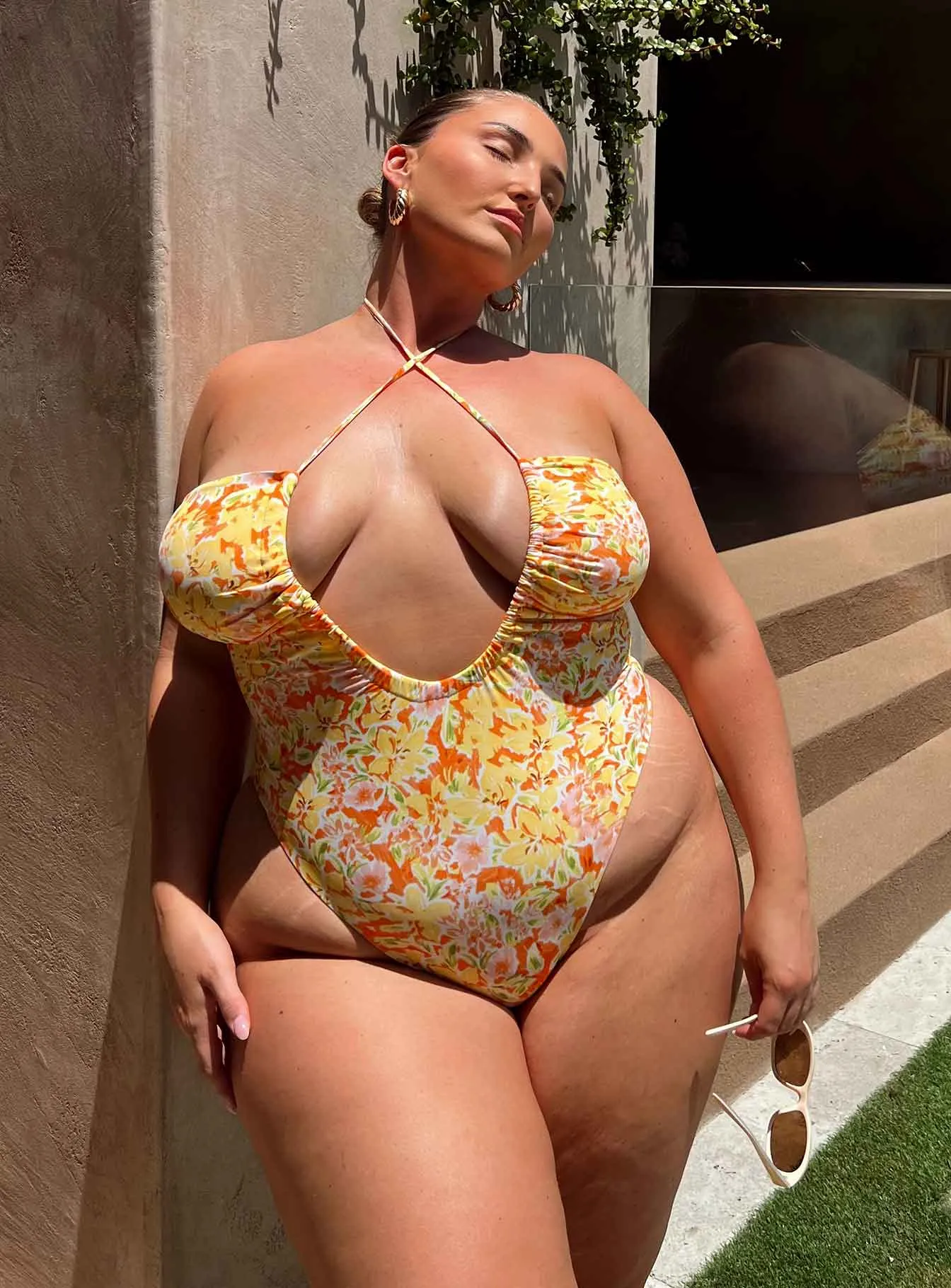 Fern One Piece Yellow Multi Curve sold by Princess Polly