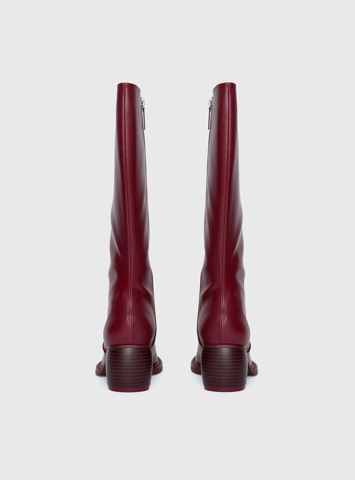 Ella Knee High Boots Burgundy sold by Princess Polly product image thumbnail 5