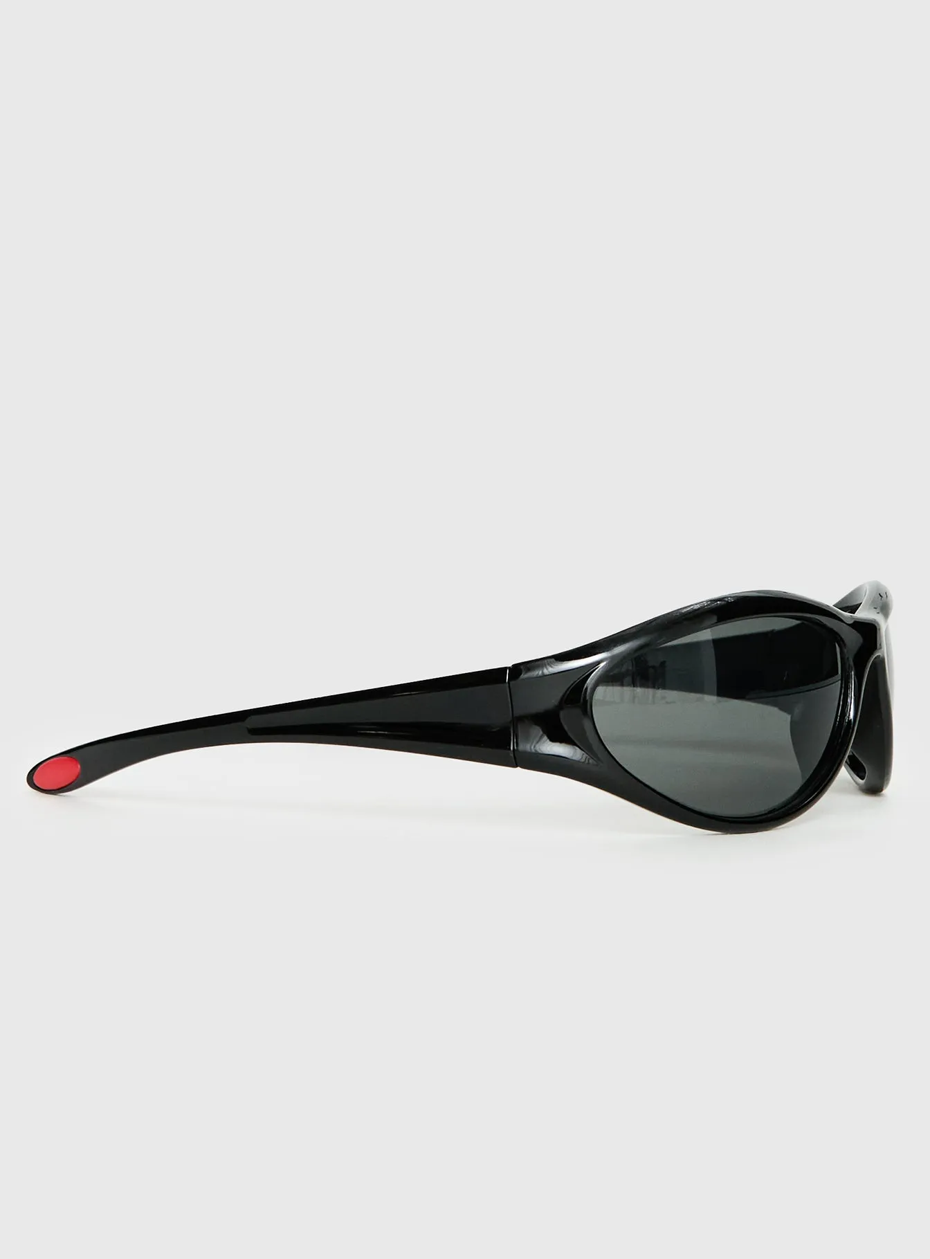 Counterpart Wrap Around Sunglasses Black sold by Princess Polly product image thumbnail 3