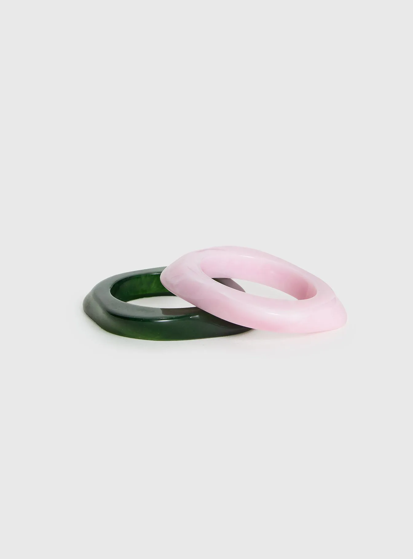 Jordann Resin Cuff Pack Pink / Green sold by Princess Polly product image thumbnail 2