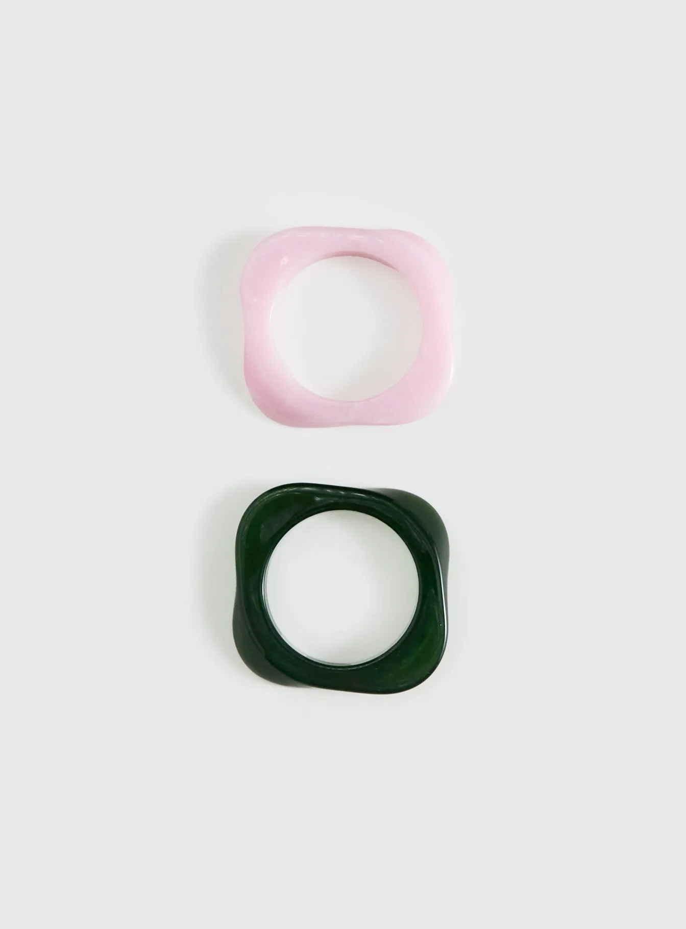 Jordann Resin Cuff Pack Pink / Green sold by Princess Polly product image thumbnail 3