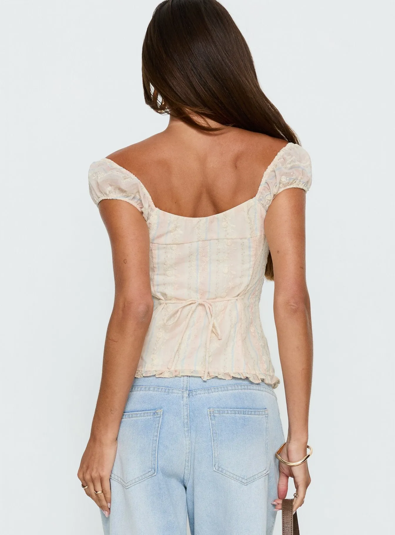 Trinitee Cap Sleeve Blouse Top Floral sold by Princess Polly product image thumbnail 4