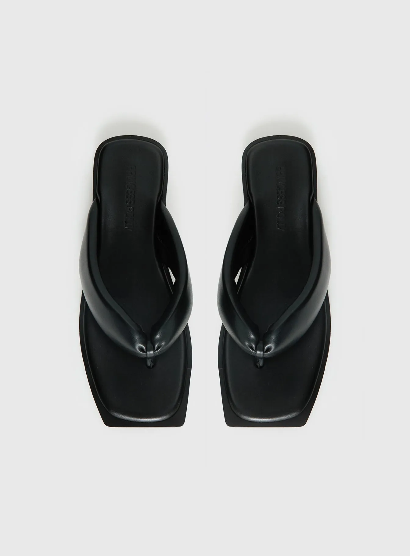 Rylin Puff Thong Sandals Black sold by Princess Polly product image thumbnail 5