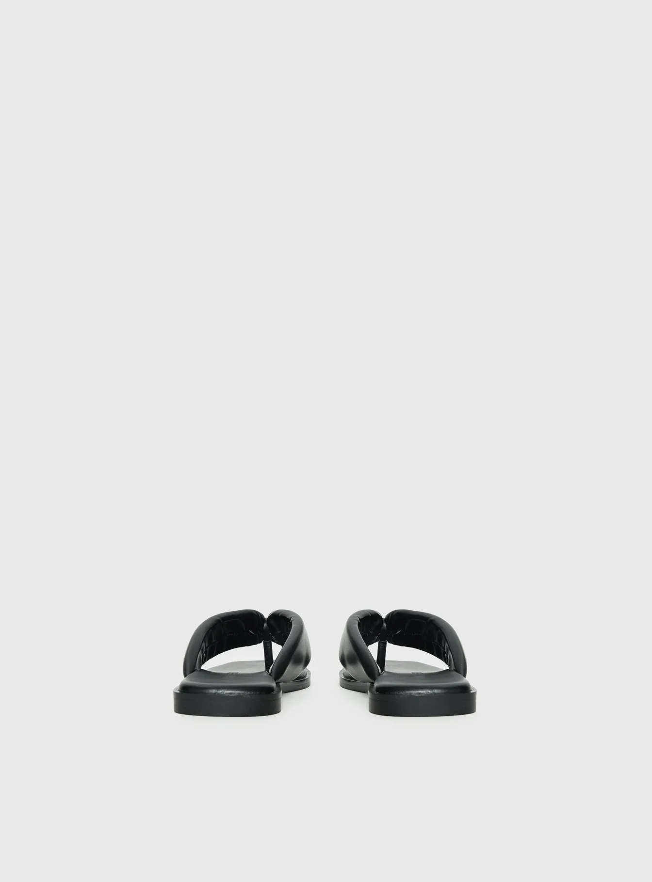 Rylin Puff Thong Sandals Black sold by Princess Polly product image thumbnail 4
