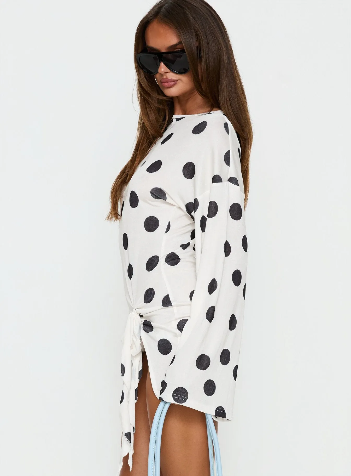 Cosmic Mini Dress Moonlight Polka sold by Princess Polly product image thumbnail 4