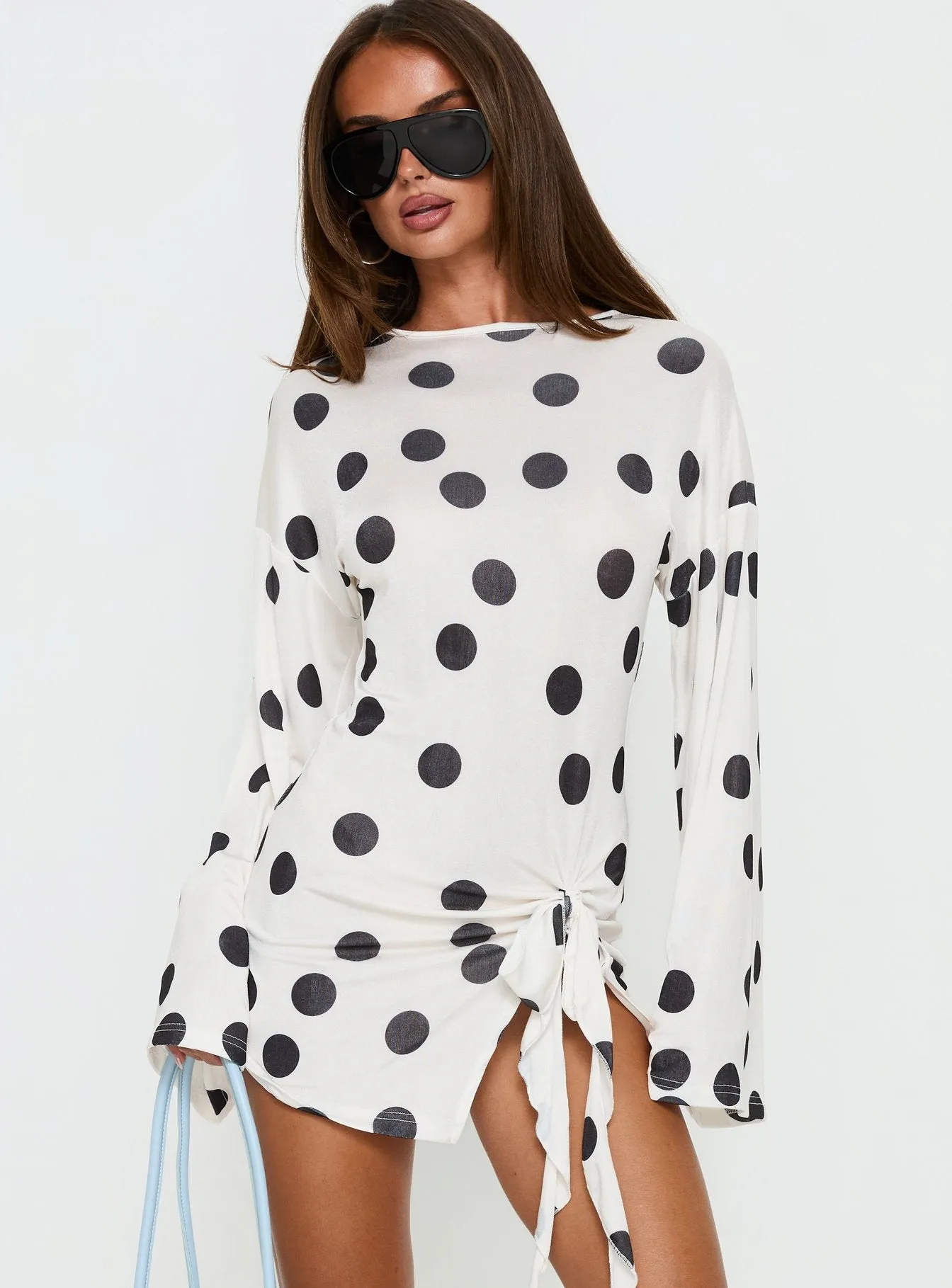 Cosmic Mini Dress Moonlight Polka sold by Princess Polly product image thumbnail 2