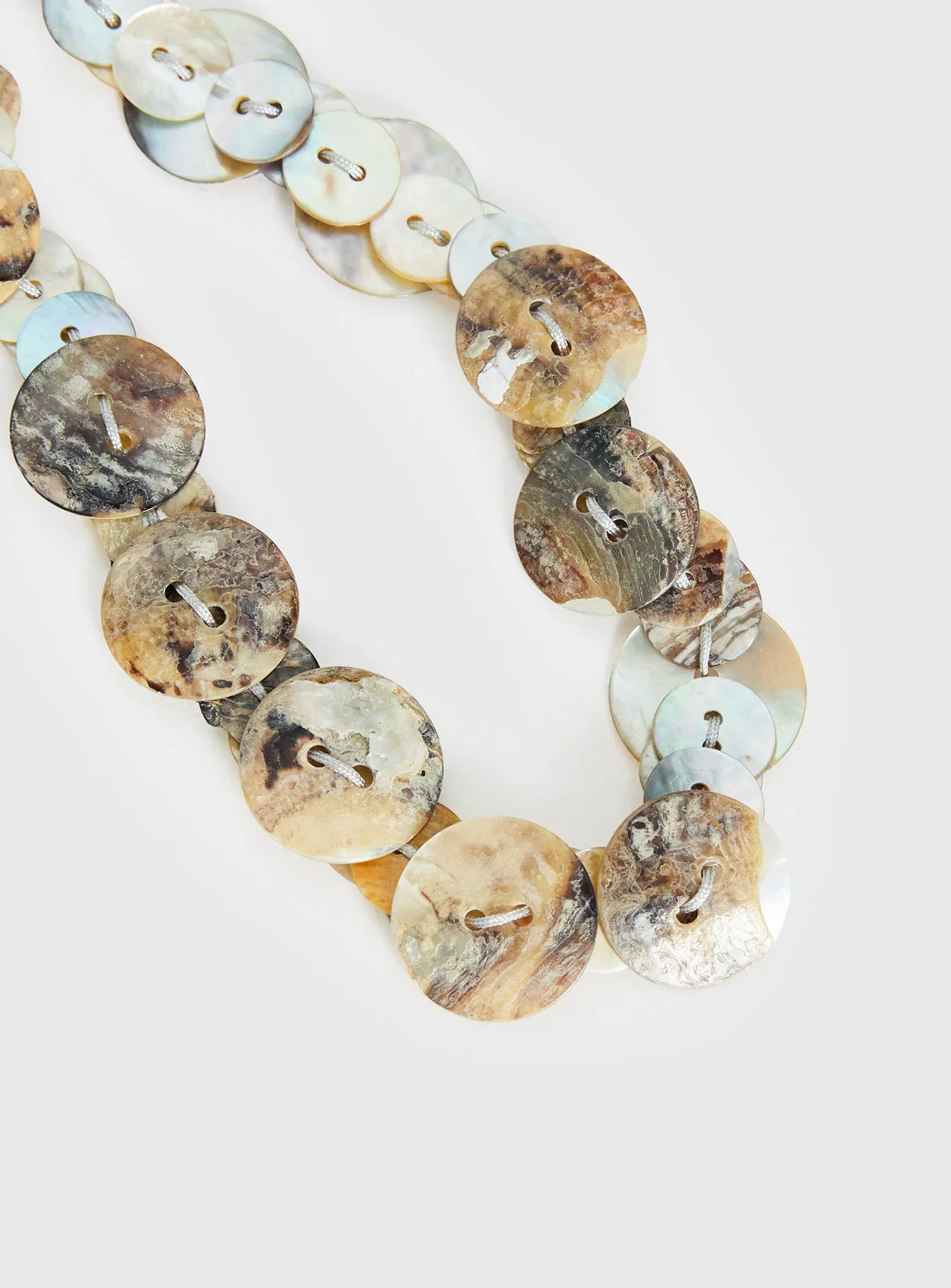 Brealle Button Necklace Multi sold by Princess Polly product image thumbnail 3