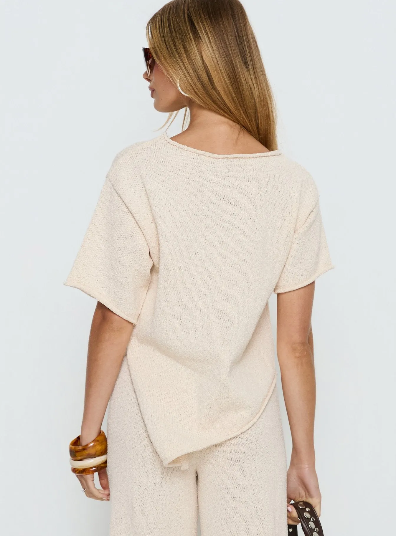 Amelise Knit Poncho Beige sold by Princess Polly product image thumbnail 5