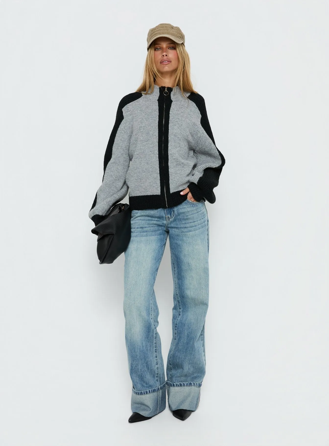 Asrar Jumper Grey / Black sold by Princess Polly product image thumbnail 3