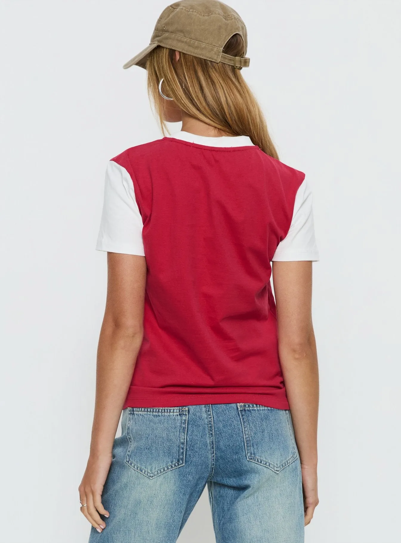 Te Amo Tee Crimson sold by Princess Polly product image thumbnail 5