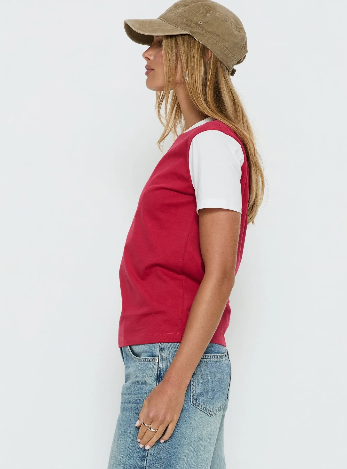 Te Amo Tee Crimson sold by Princess Polly product image thumbnail 4