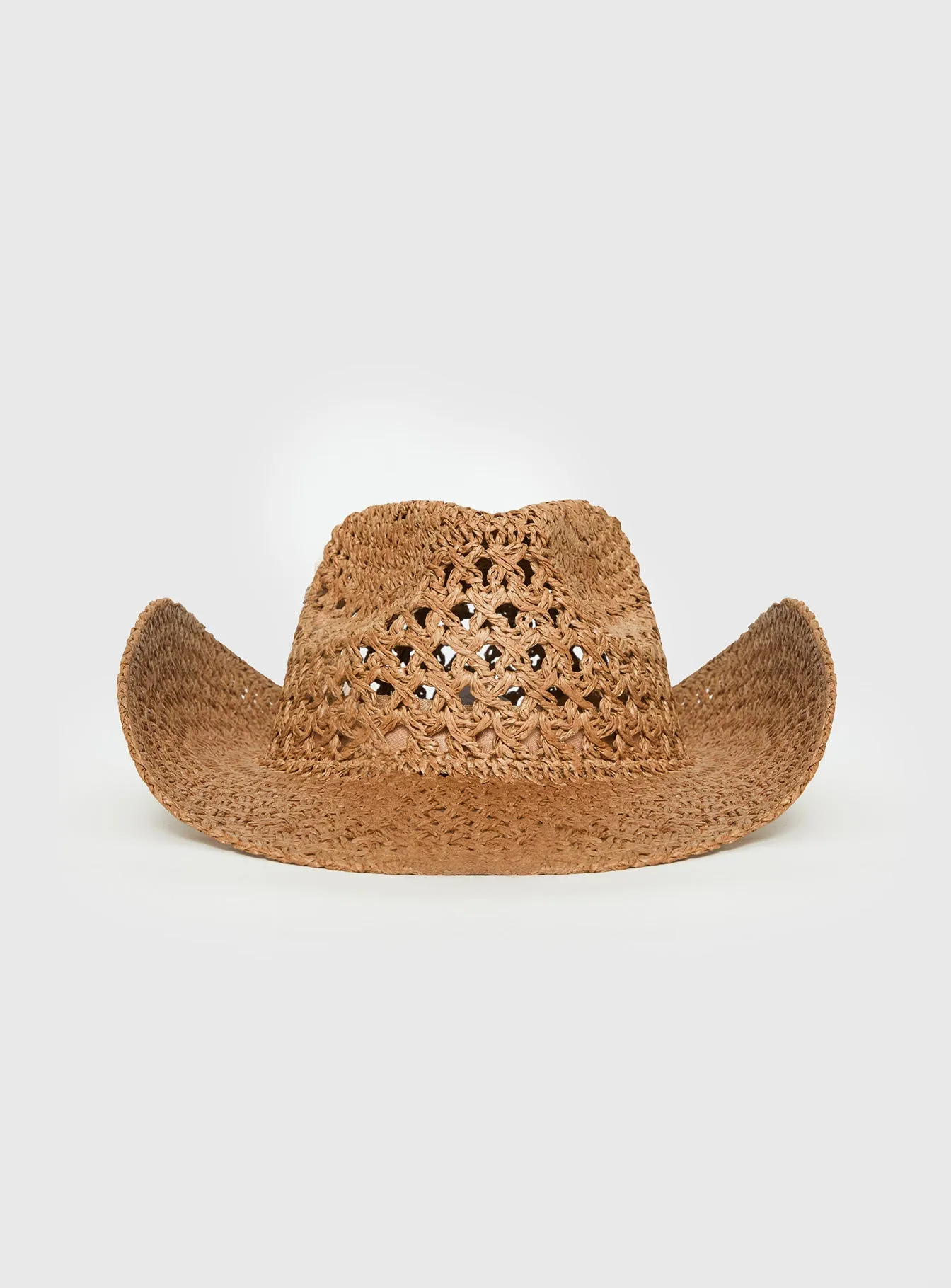 Double Take Woven Cowgirl Hat Tan sold by Princess Polly product image thumbnail 2