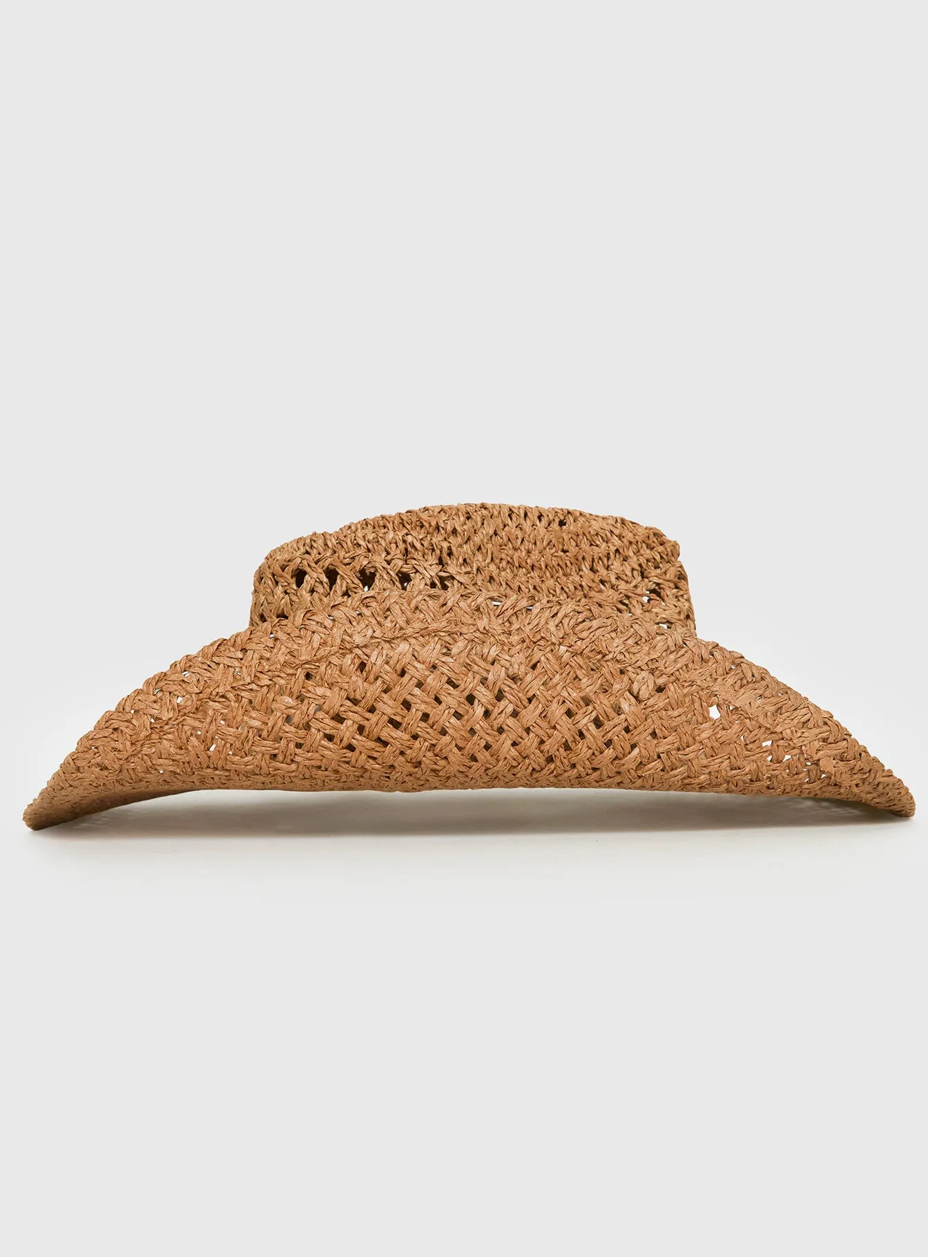 Double Take Woven Cowgirl Hat Tan sold by Princess Polly product image thumbnail 3