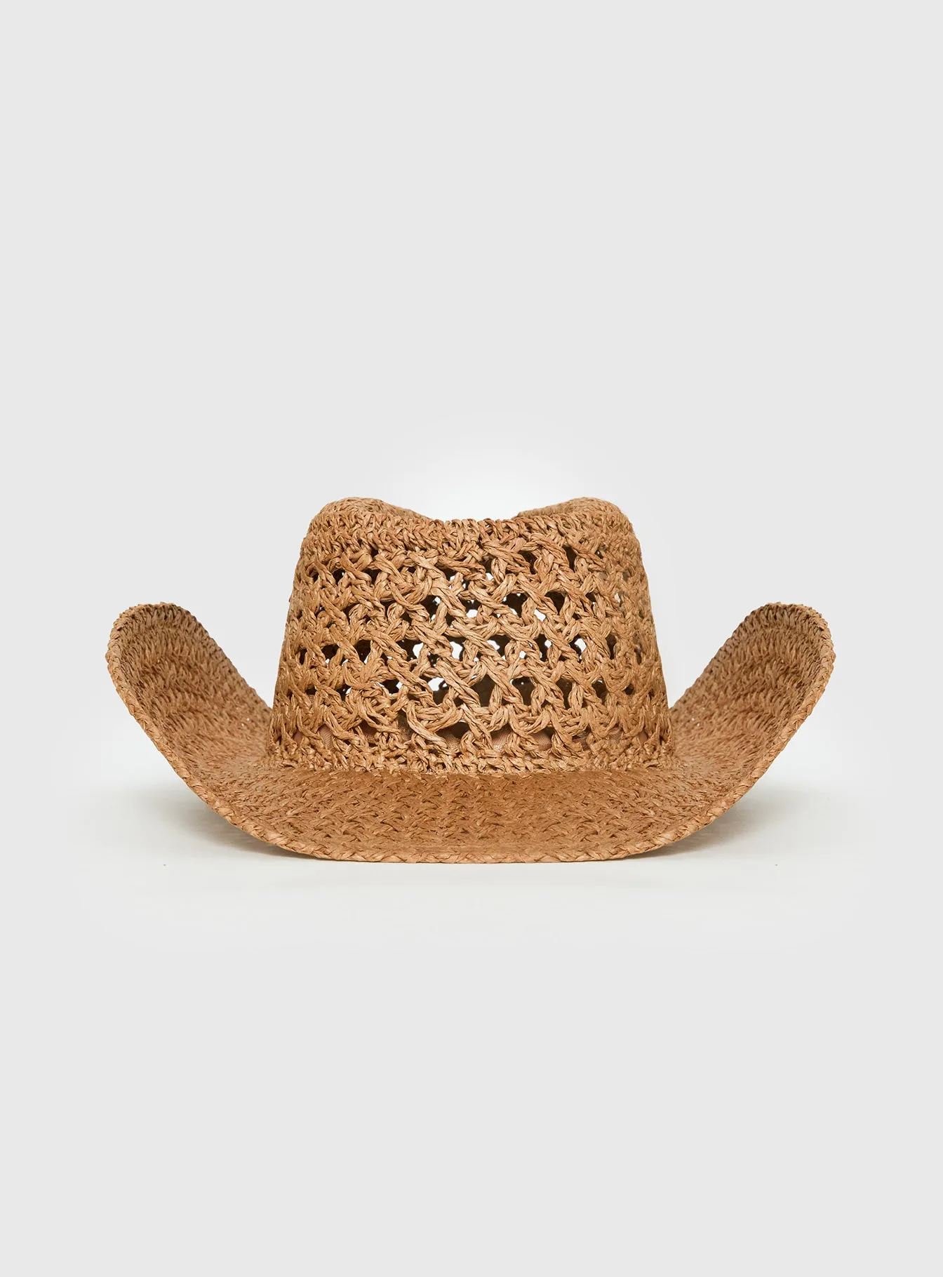 Double Take Woven Cowgirl Hat Tan sold by Princess Polly product image thumbnail 4