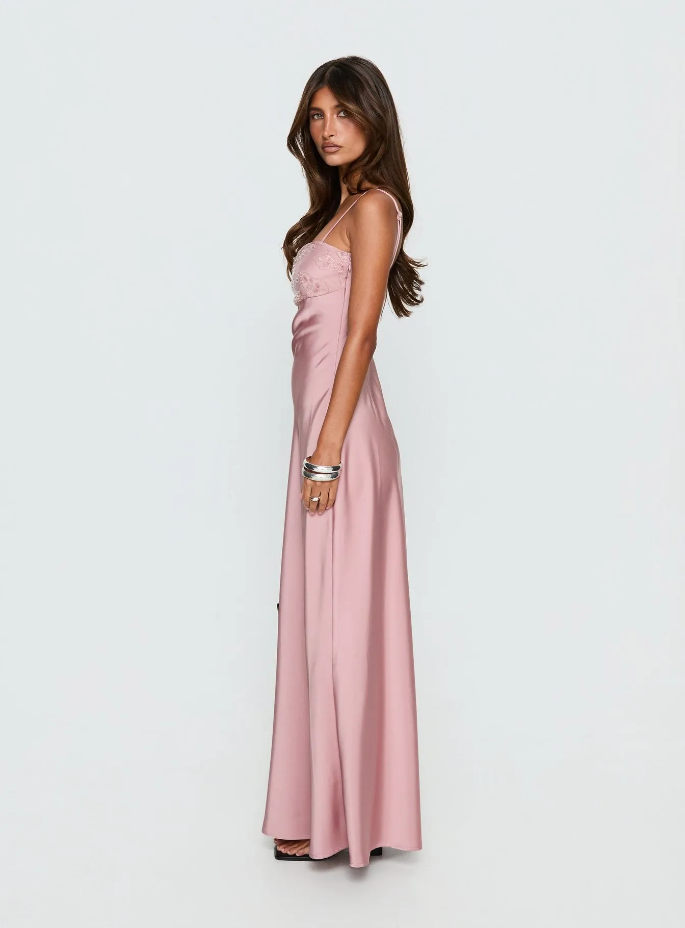 Engracia Sequin Maxi Dress Pink sold by Princess Polly product image thumbnail 4