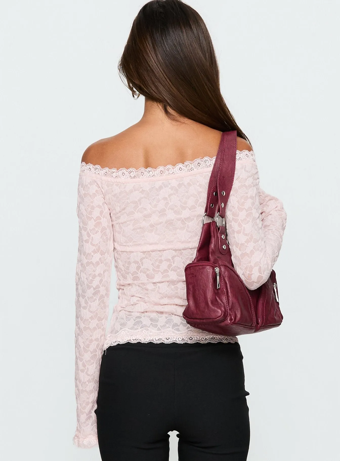 Mochapella Off The Shoulder Top Soft Pink sold by Princess Polly product image thumbnail 5
