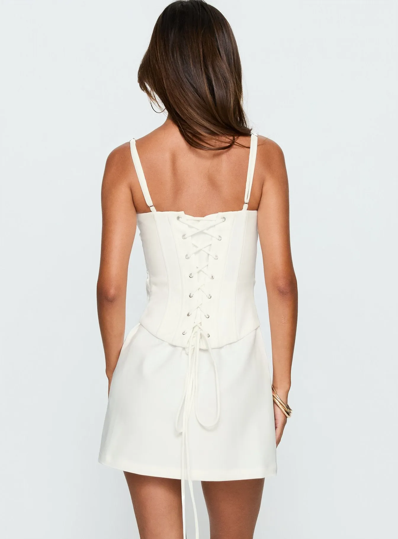 Julisa Corset Mini Dress White sold by Princess Polly product image thumbnail 5